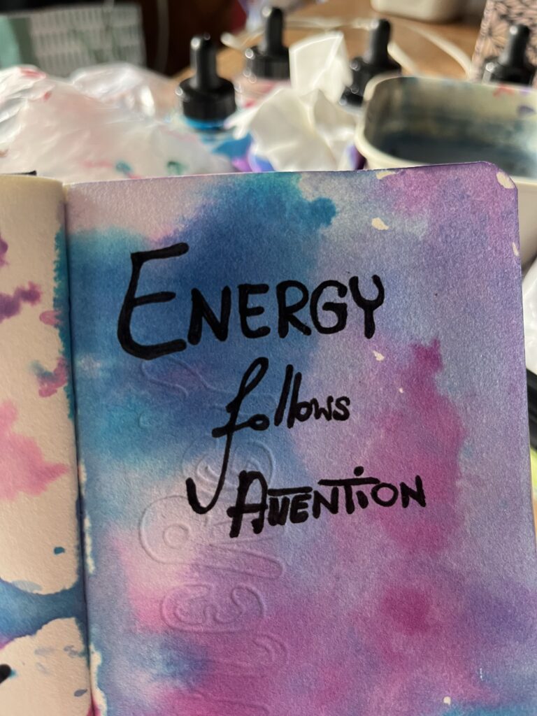 energia podąża za uwagą energy folloes attention handmade 