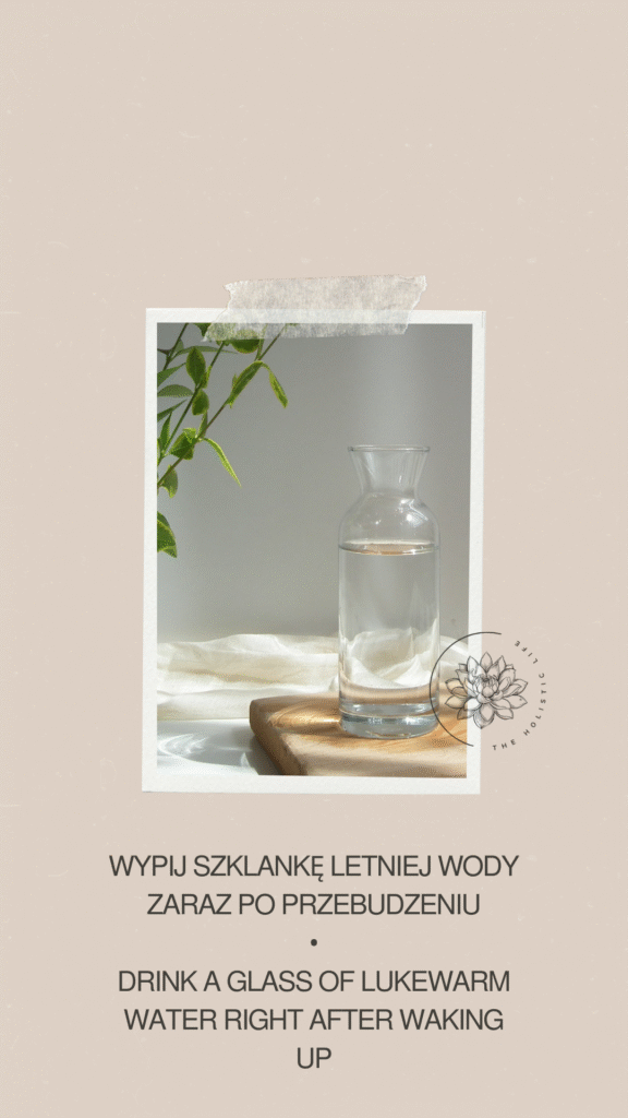 woda nawodnienie po przebudzeniu poranny rytuał
