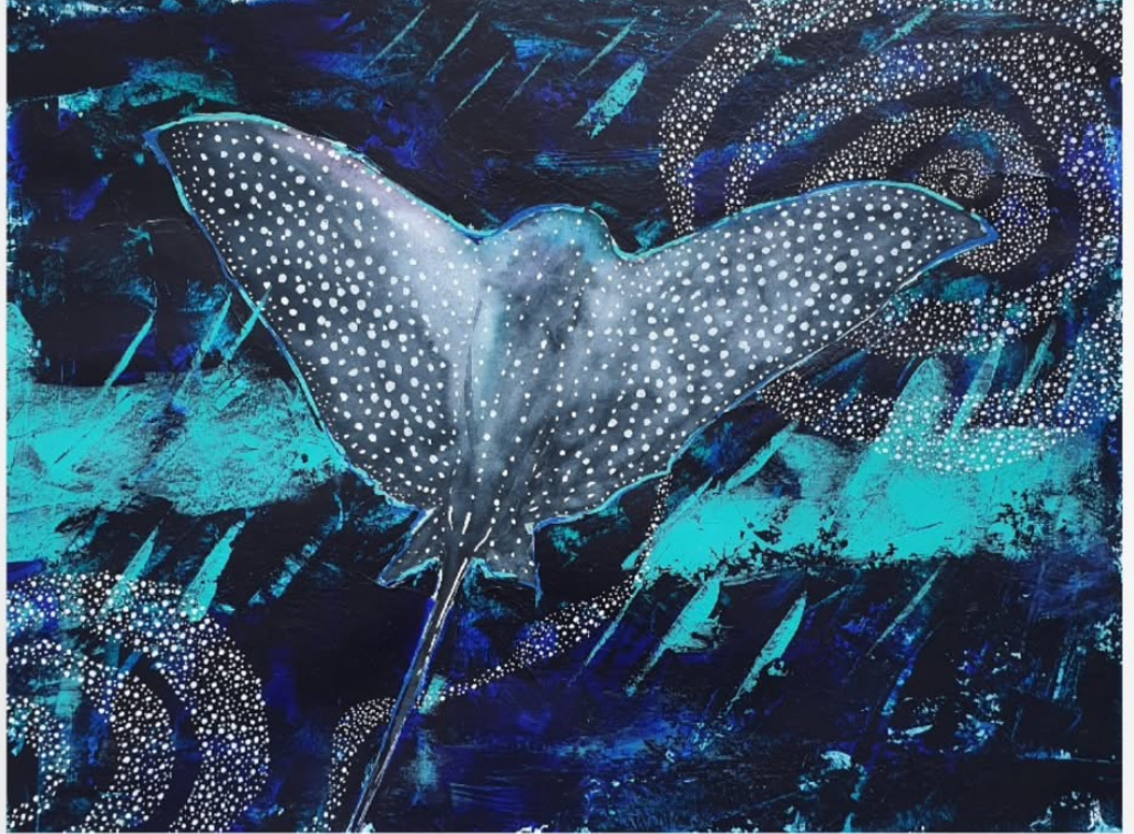 Maguda art sztuka mandala akwarele neuronki kosmos mix media akryl 300gsm abstrakcja dzikuski dziewczynki obraz pocztówka