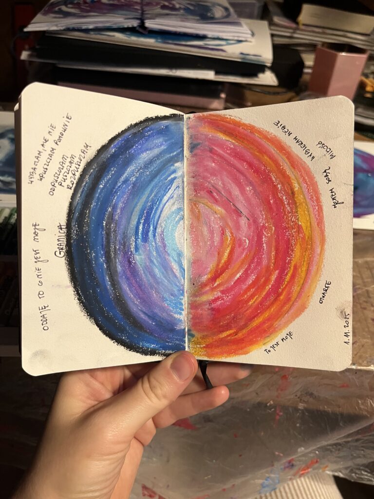 mandala moje granice otwarte pastele olejne co jest moje odpuszczam oddaję listopad .JPG