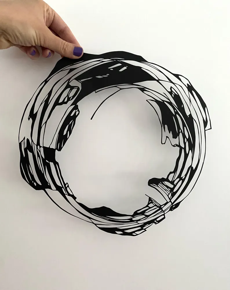 zviewnie sztuka z papiru paper art wycinanki