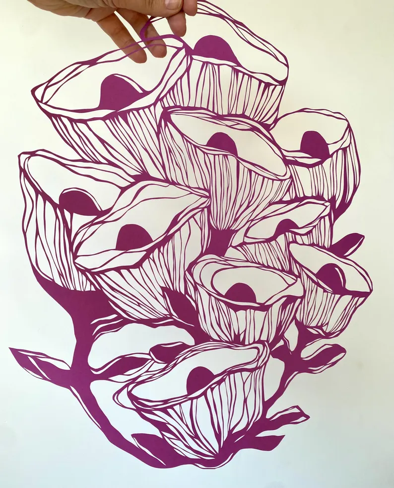 zviewnie sztuka z papiru paper art wycinanki