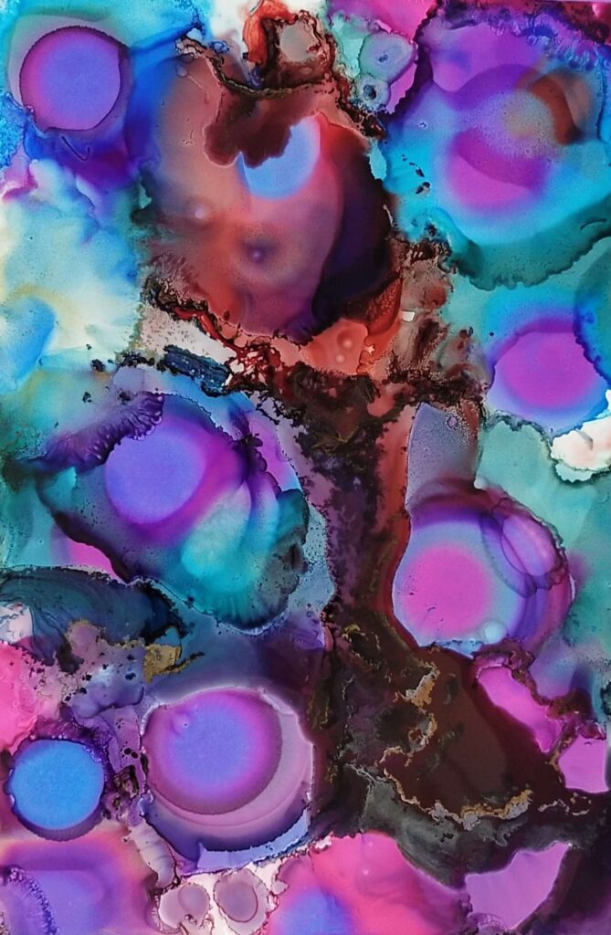 agata hogata akearele natura mix media ryby kolory kolorowo.jpg