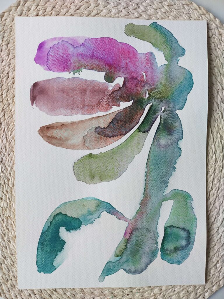 agata hogata akearele natura mix media ryby kolory kolorowo.jpg