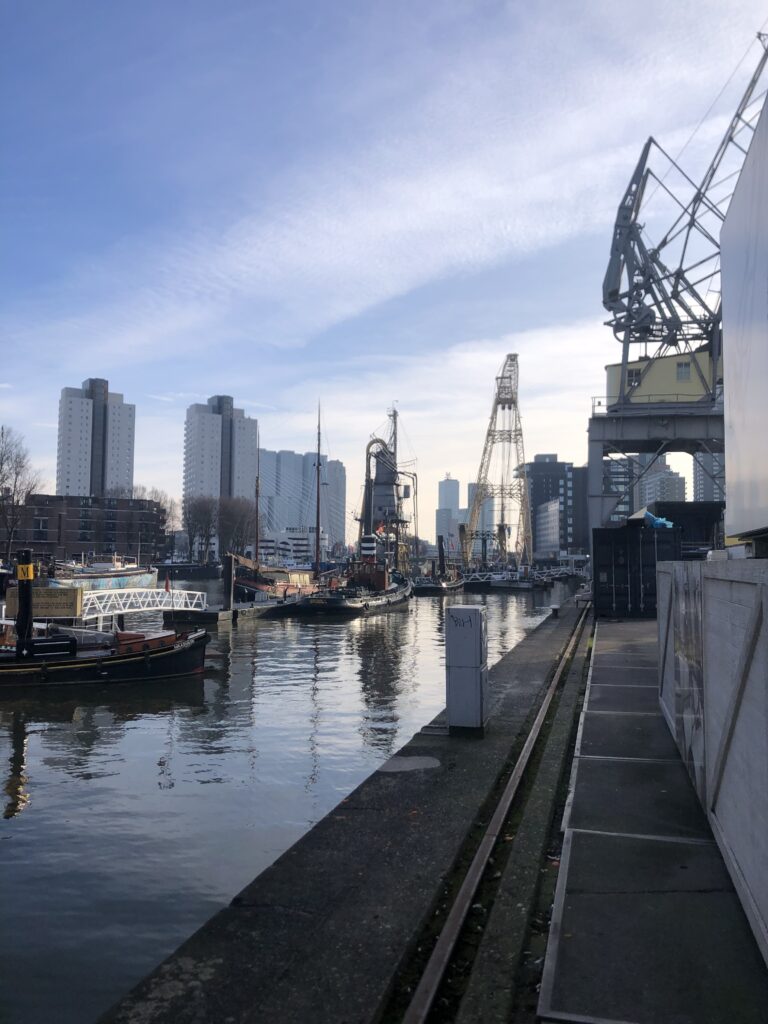 Rotterdam city Netherlands popular places port auroras white bridge cube house architecture urban life