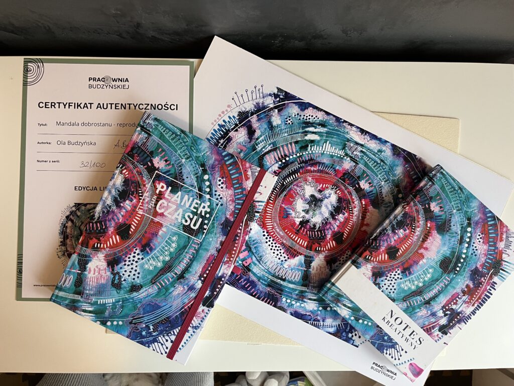 dobrostan mandala produkty fizyczne planer pełen czasu notes kreatywny reprodukcja obraz dla budzyńska